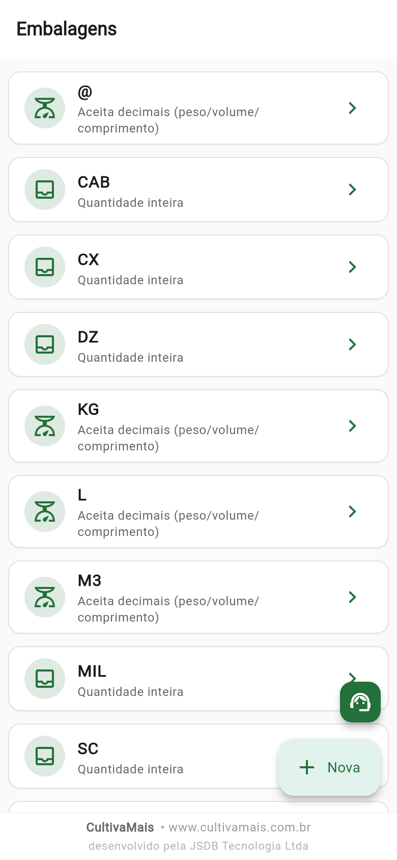 Embalagens