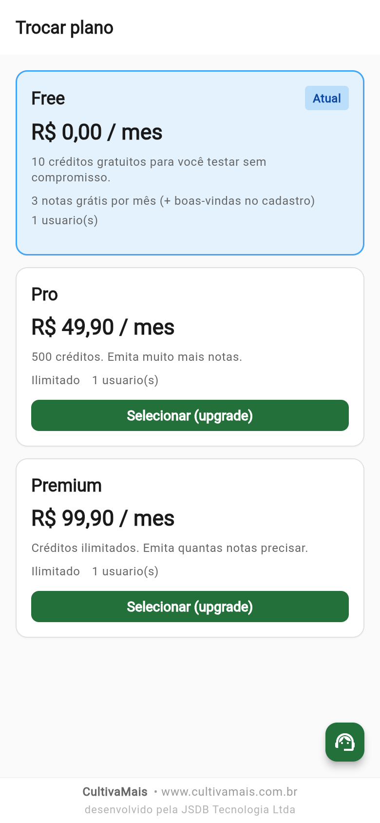 Trocar plano