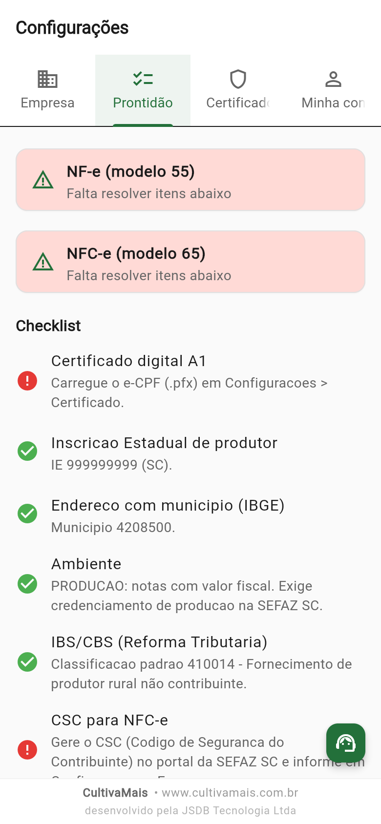 Aba Prontidão